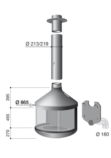 Schéma de la cheminée design Hubfocus