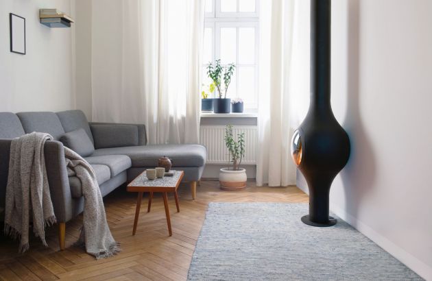 chimeneas de diseño de pared