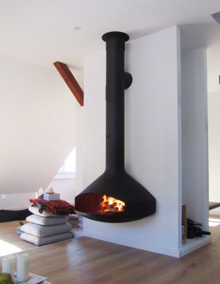 chimenea de diseño de pared Paxfocus