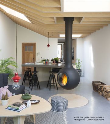 chimenea centrale di diseño Bathyscafocus