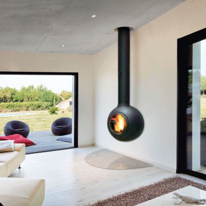 chimenea de diseno de pared Emifocus Hublot