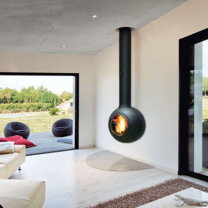 chimenea de diseno de pared Emifocus Hublot