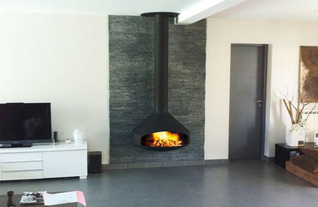 chimenea de diseño de pared Paxfocus