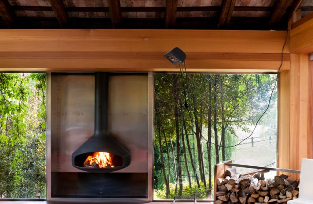 chimenea de diseño de pared Paxfocus