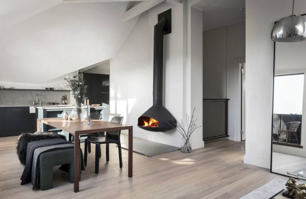 chimenea de diseño de pared Paxfocus