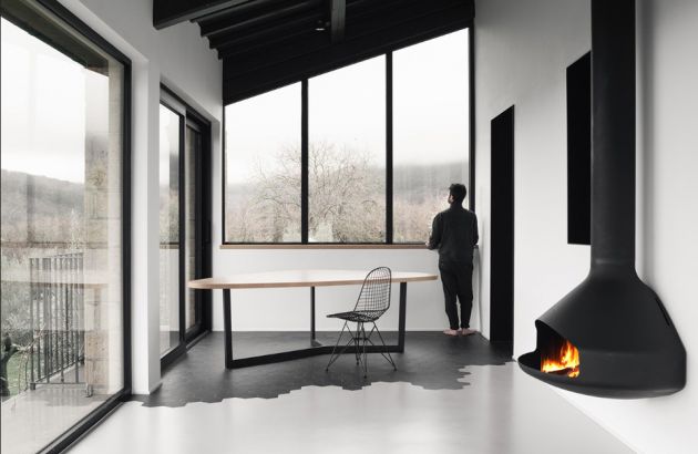 chimenea de diseño de pared Paxfocus