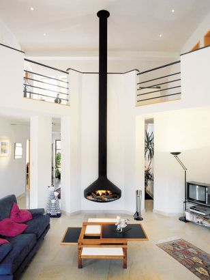 chimenea de diseño de pared Paxfocus