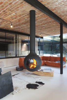 chimenea centrale di diseño Bathyscafocus