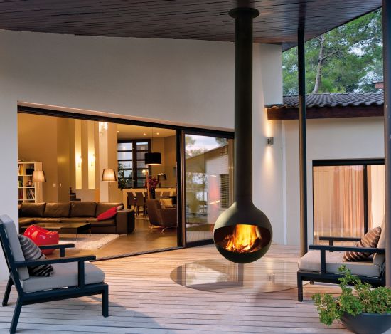 Chimenea design de exterior Bathyscafocus outdoor